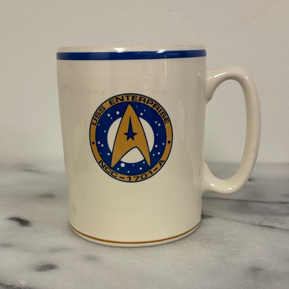Pfaltzgraff Other - USS Enterprise Ceramic Mug - Cream and Blue